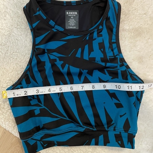 K-DEER Athletic Work Out Crop Top - Picture 5 of 8